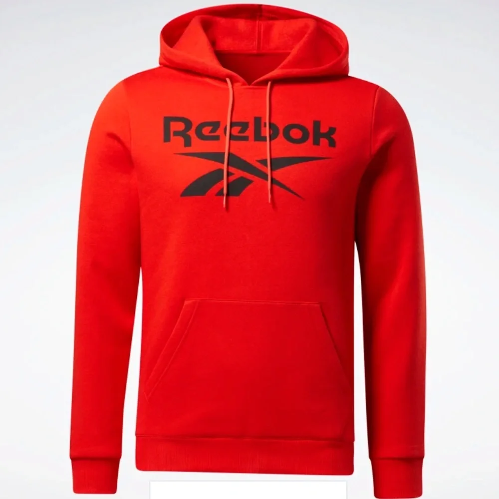 Reebok Red Training Essentials Big Logo Hoodie (M)